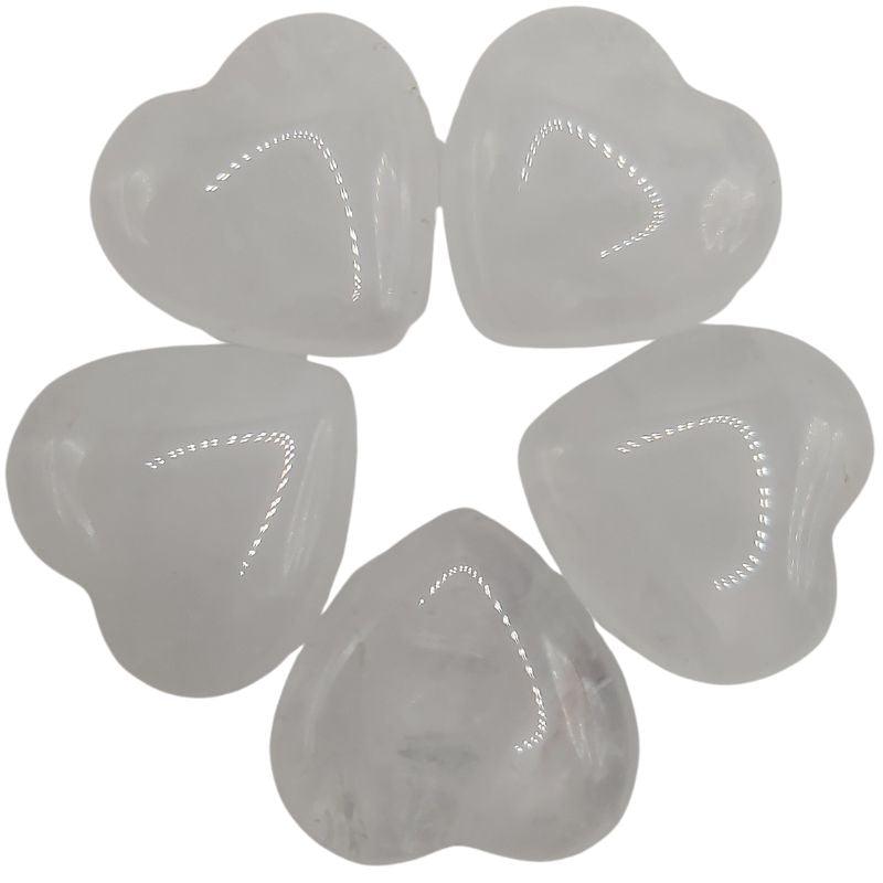 Coeur en pierre naturelle - Cristal de Roche (Qualité A) - Litho Natura