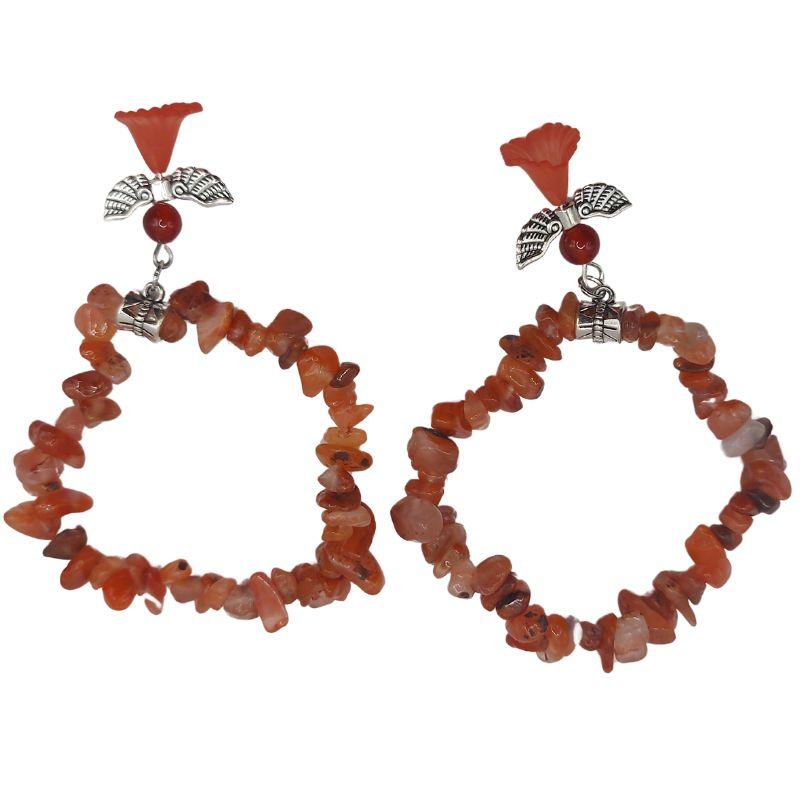 Bracelet Chips Baroque en Cornaline pour Enfants - Litho Natura