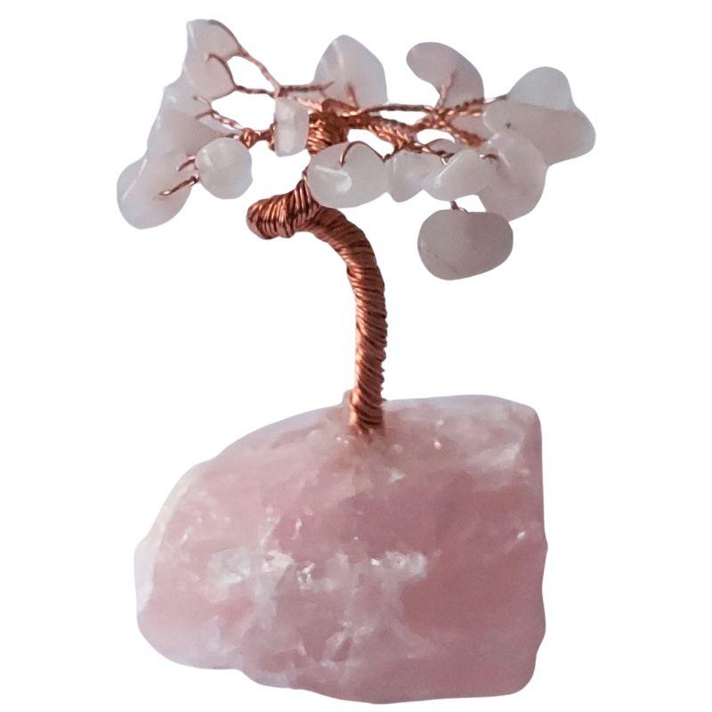Arbre de Vie en Pierres Précieuses - Quartz Rose - Litho Natura