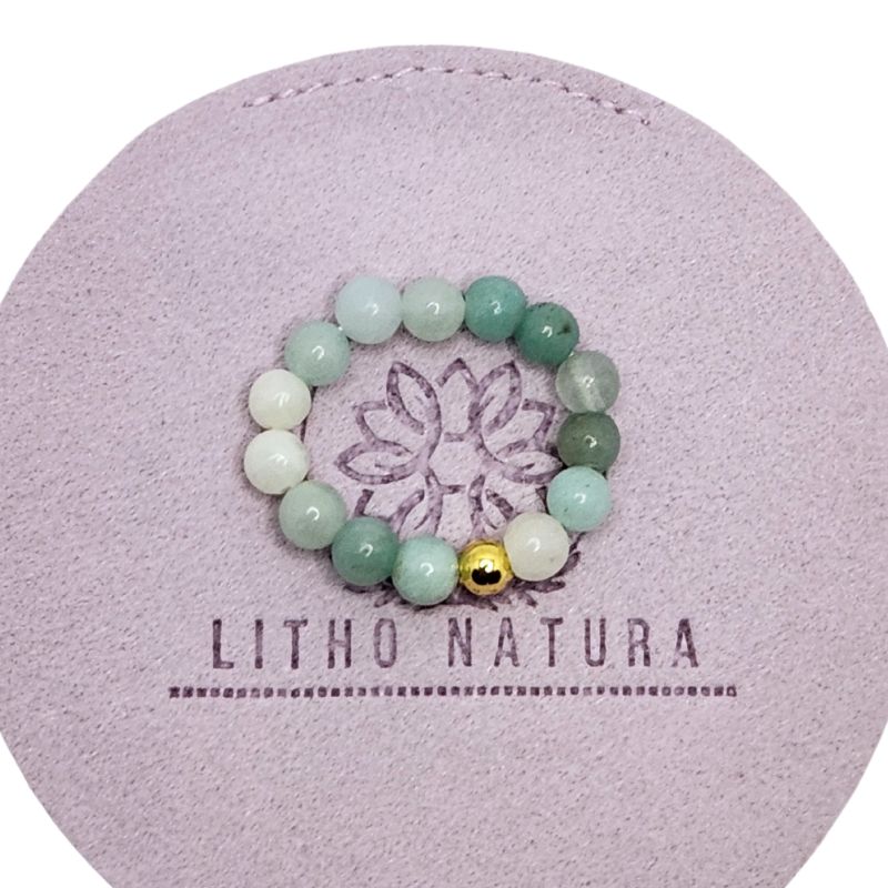 Anneau en Amazonite – Harmonie et Sérénité