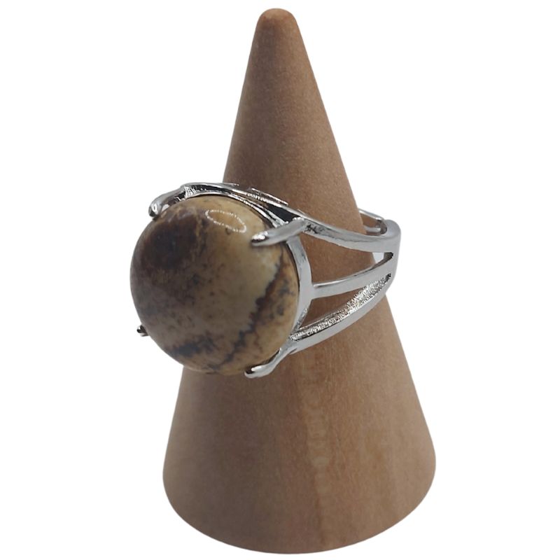 Bague Ajustable en Jaspe