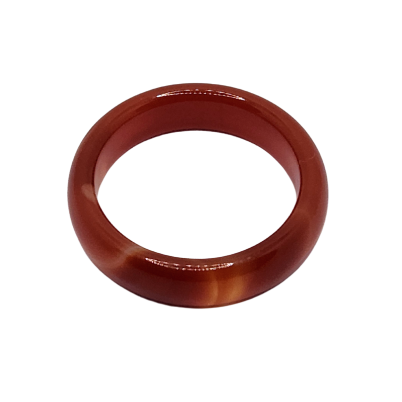 💍 Bague en Agate Orange – Rayonnement & Créativité ☀️