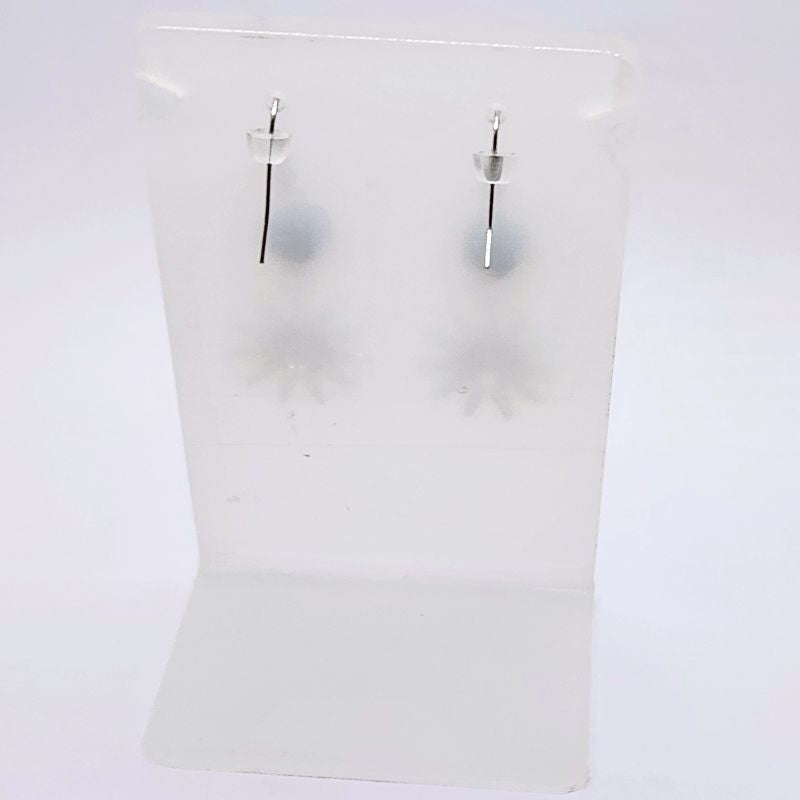 Boucles d'Oreilles Style Tibétain - Onyx Noir