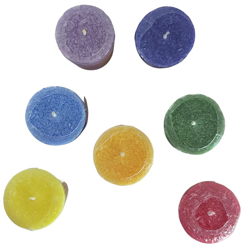 Bougies Votives Parfumées au 7 Chakras