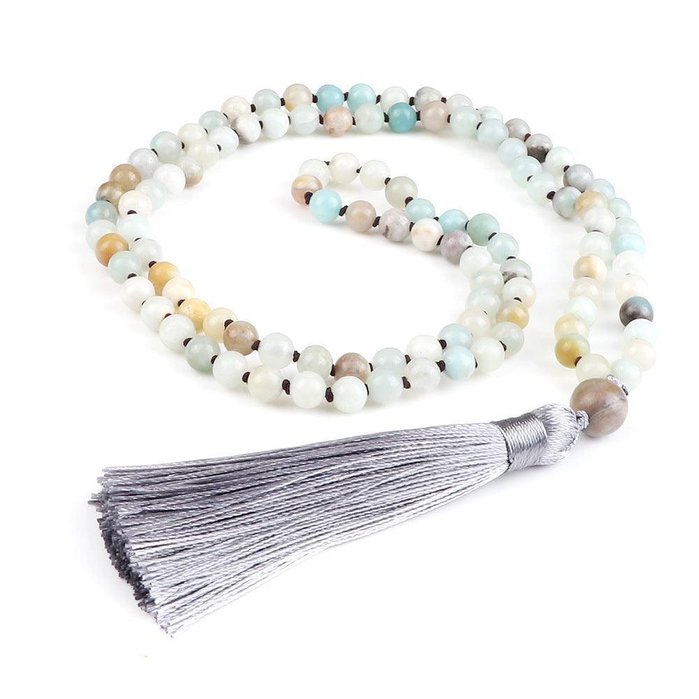 Collier Mala en Amazonite - Équilibre et Énergie - Litho Natura