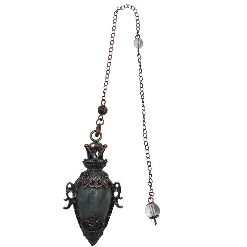 Pendule Spirituel en Labradorite - Style Médiéval - Litho Natura