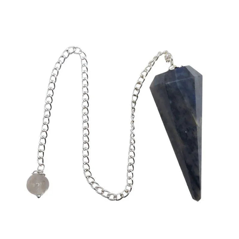 Pendule Facette en Sodalite – Équilibre et Connexion Spirituelle - Litho Natura