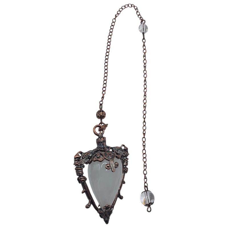 Pendule Spirituel en Cristal de Roche - Style Médiéval - Litho Natura