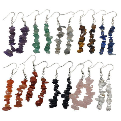 Boucles d'oreilles en pierre naturelle - Améthyste - Litho Natura