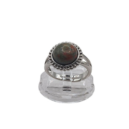 Bague Ronde Ajustable - Unakite