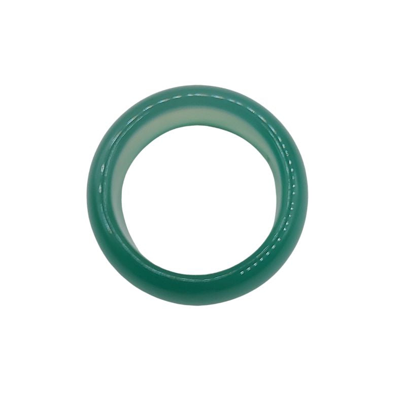 Bague en Agate Verte