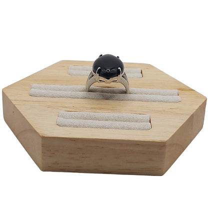 Bague marquise en Agate Noire - Qualité A