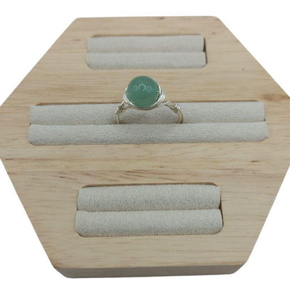 Bague en Pierre Naturelle - Aventurine Verte - Litho Natura