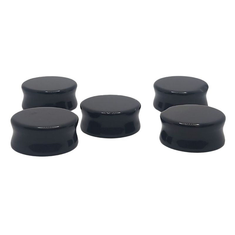 Boucles d'Oreilles Plug en Onyx Noir Naturel - Extenseur d’Oreilles