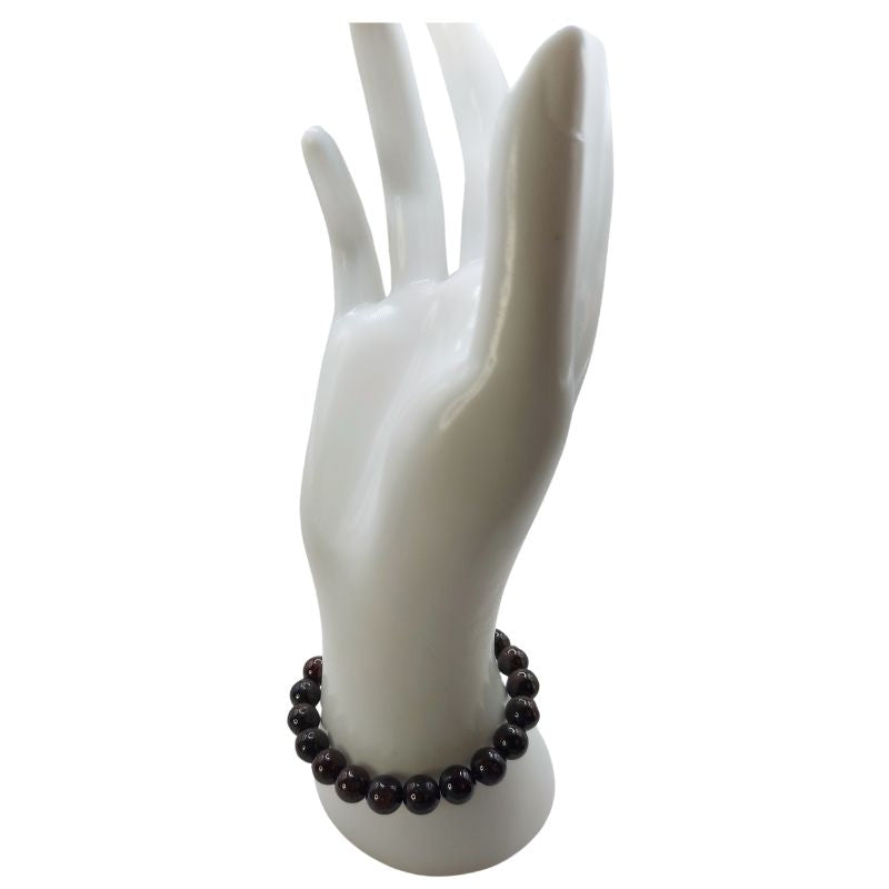 Bracelet Extensible en Pierres Naturelles - Grenat - Litho Natura
