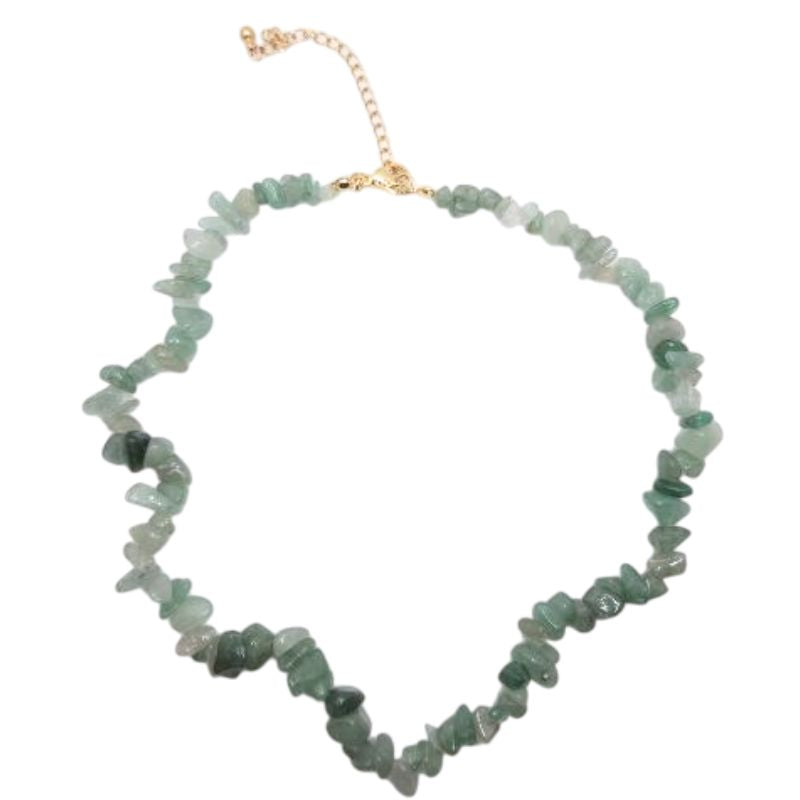 Collier Chips en Aventurine Verte – Protection & Sérénité