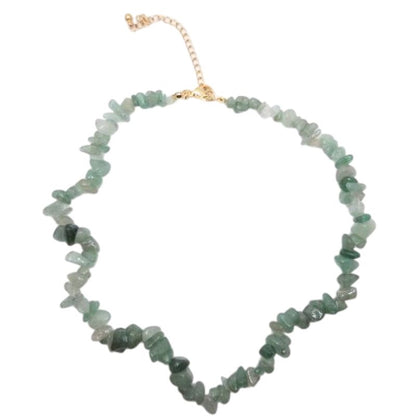 Collier Chips en Aventurine Verte – Protection & Sérénité