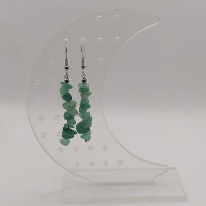 Boucles d'oreilles en pierre naturelle - Aventurine Verte - Litho Natura