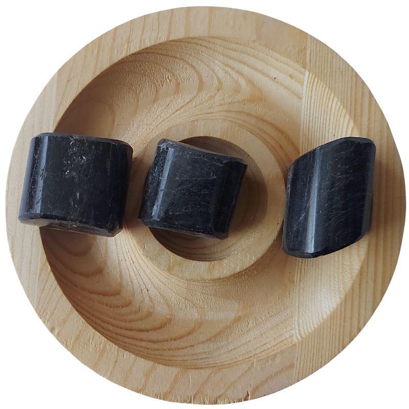 Pierres Naturelles Polies Tourmaline Noire - Qualité A - Litho Natura