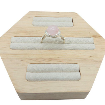 Bague en Pierre Naturelle - Quartz Rose - Litho Natura