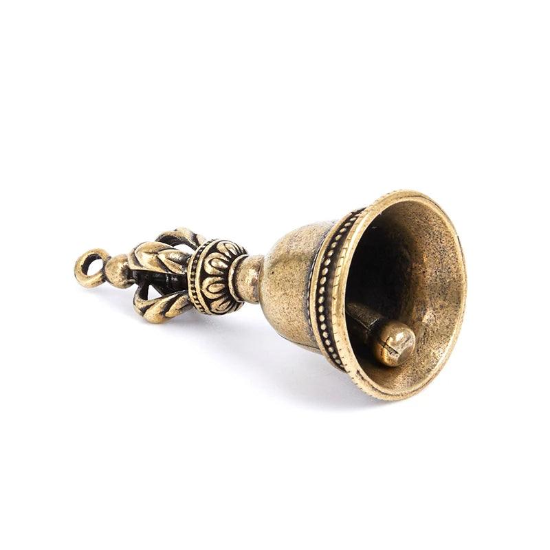 Cloche Tibétaine en Bronze – Artisanat en Laiton Moulé - Litho Natura